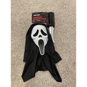 SCREAM Ghostface Bloody Mask & Knife Set “Ghostface Lives” by Fun World - NWT